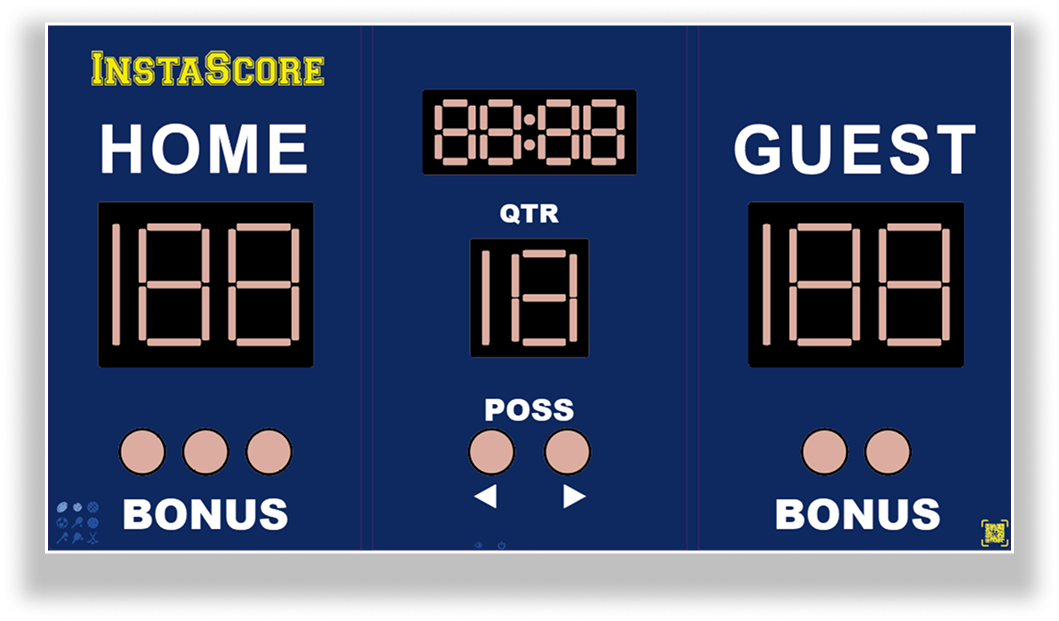 Pre-Order: InstaScore Professional-Grade, App-Enabled, Portable & Weatherproof Scoreboard