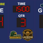InstaScore Portable Digital Weatherproof Lacrosse Scoreboard
