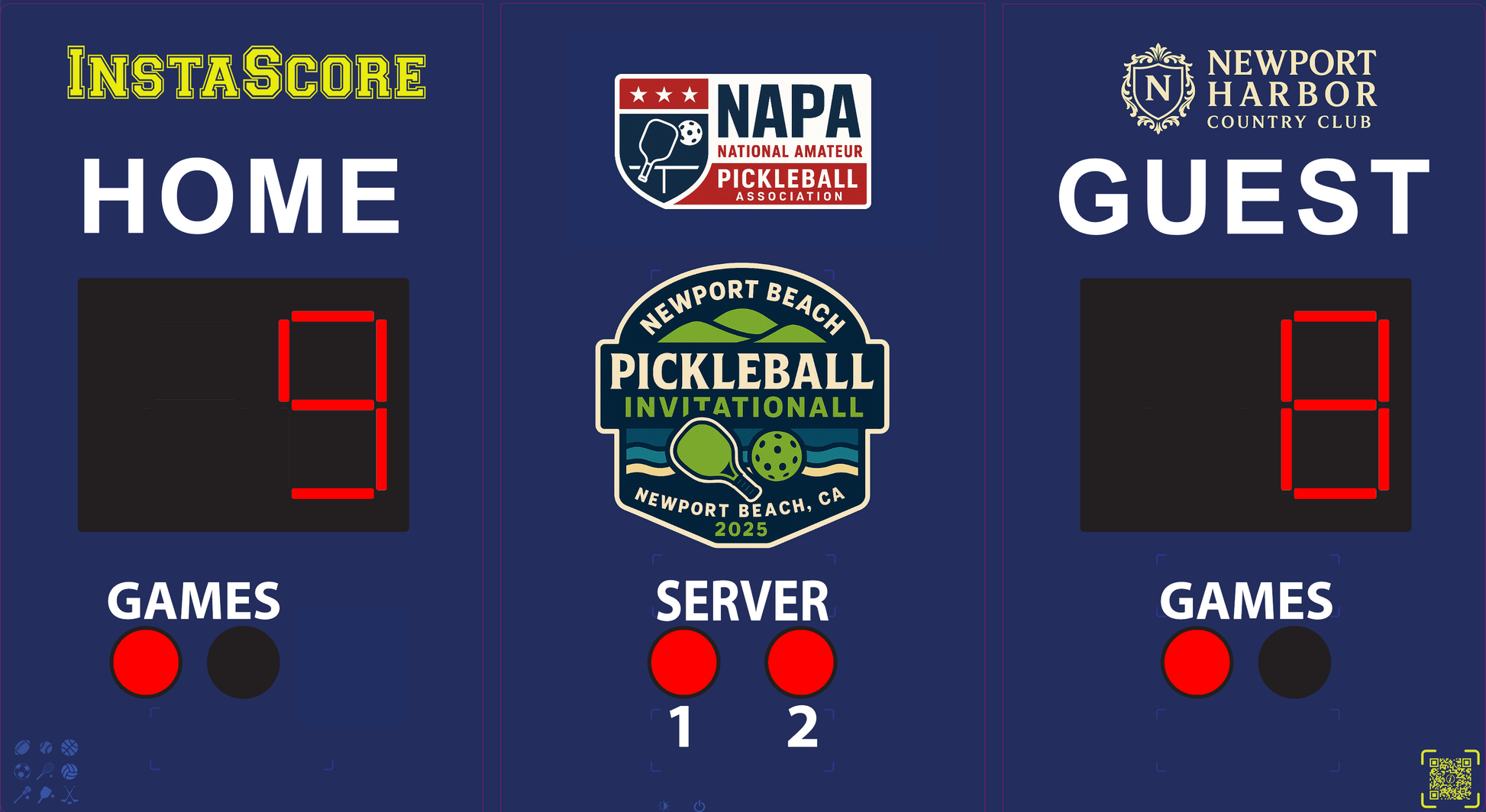 InstaScore Portable Digital Weatherproof Pickleball Scoreboard